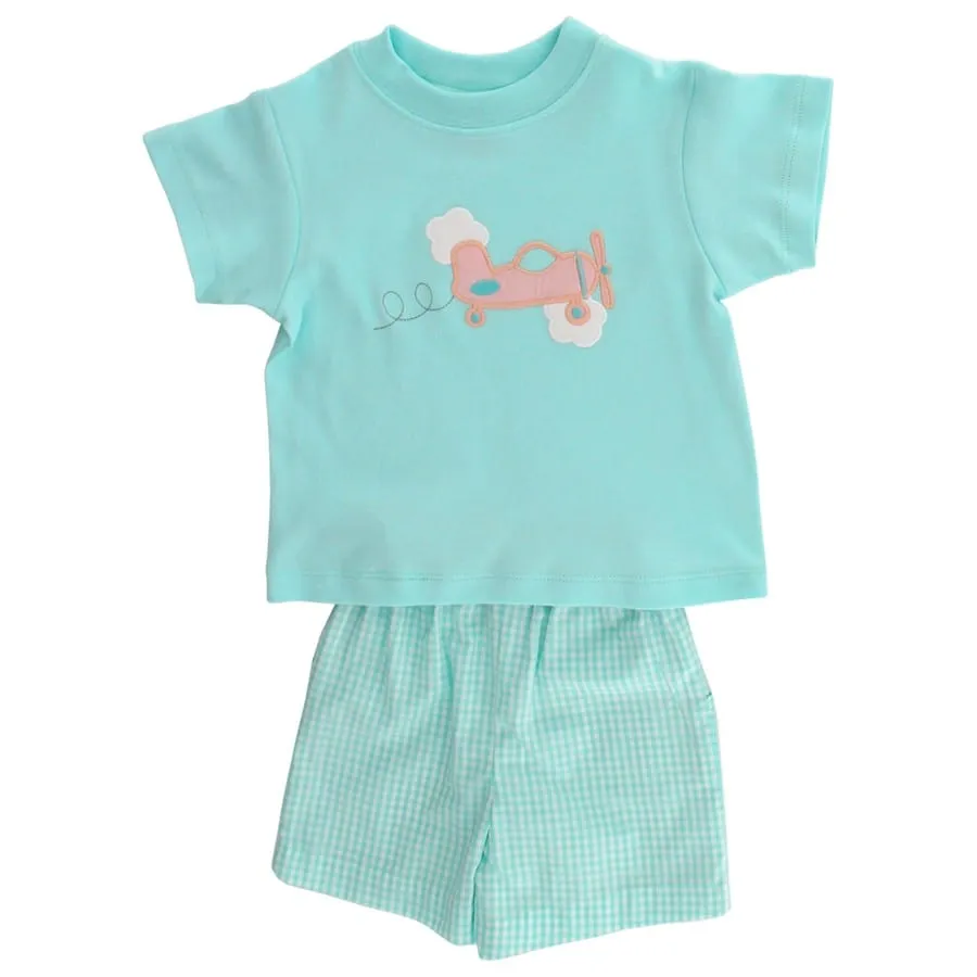 Bailey Boys Love at First Flight Boys Short Set