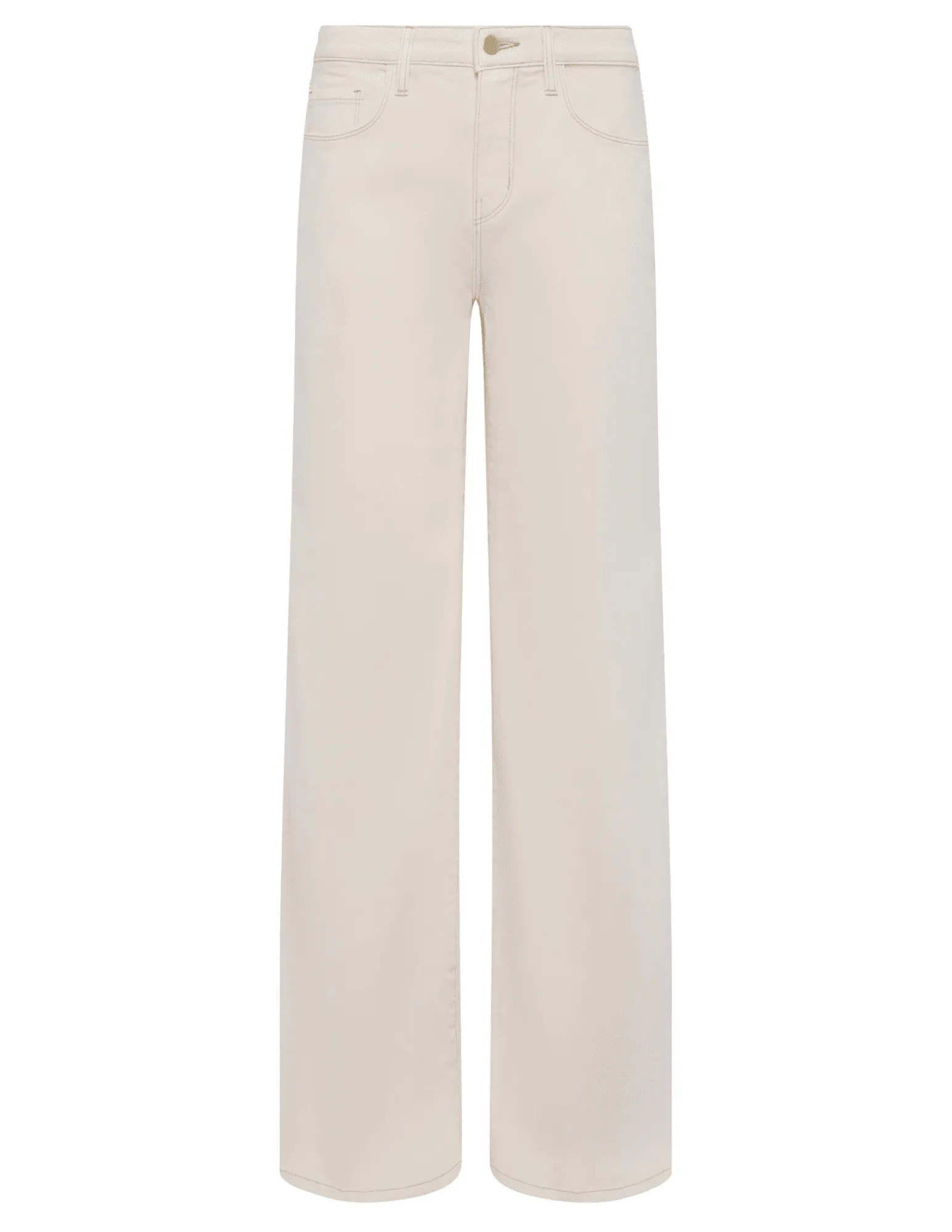 L??AGENCE Alicent High Rise Wide Leg Crop Jeans in Macadamia Casual Vibe