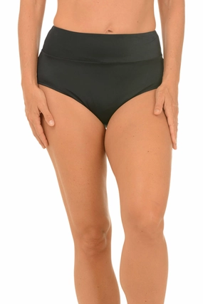 Bamboo Charcoal Fiber Wide Waistband Swim Brief RecycledBlend Wrinkle Resistant Texture Wide Waistband Swim Brief