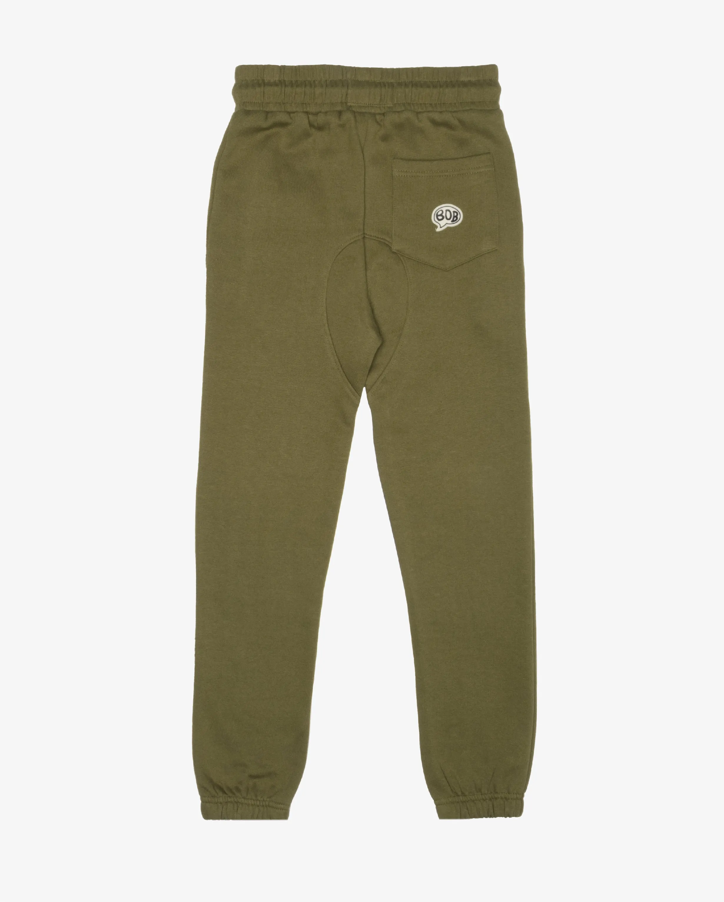 BAND OF BOYS | Khaki Green Fleece Joggers