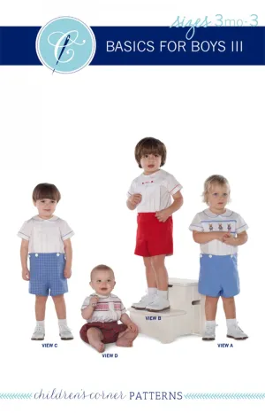 Basics for Boys III Pattern