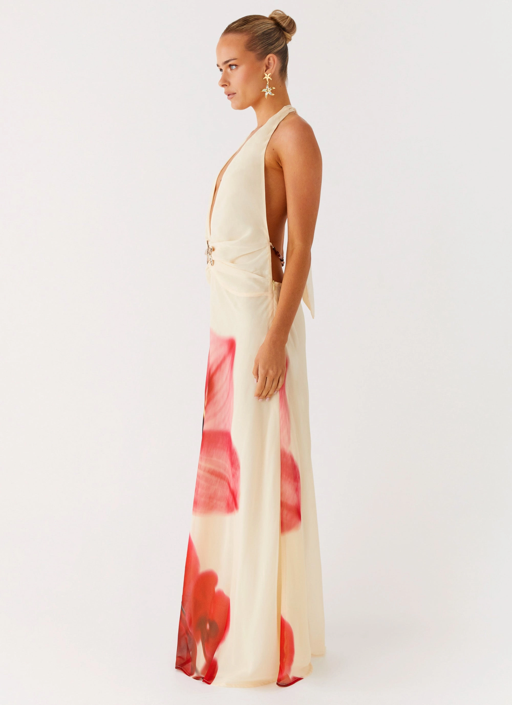 Belivia Maxi Dress - Yellow Bloom Fit Clean Cocktail Ready