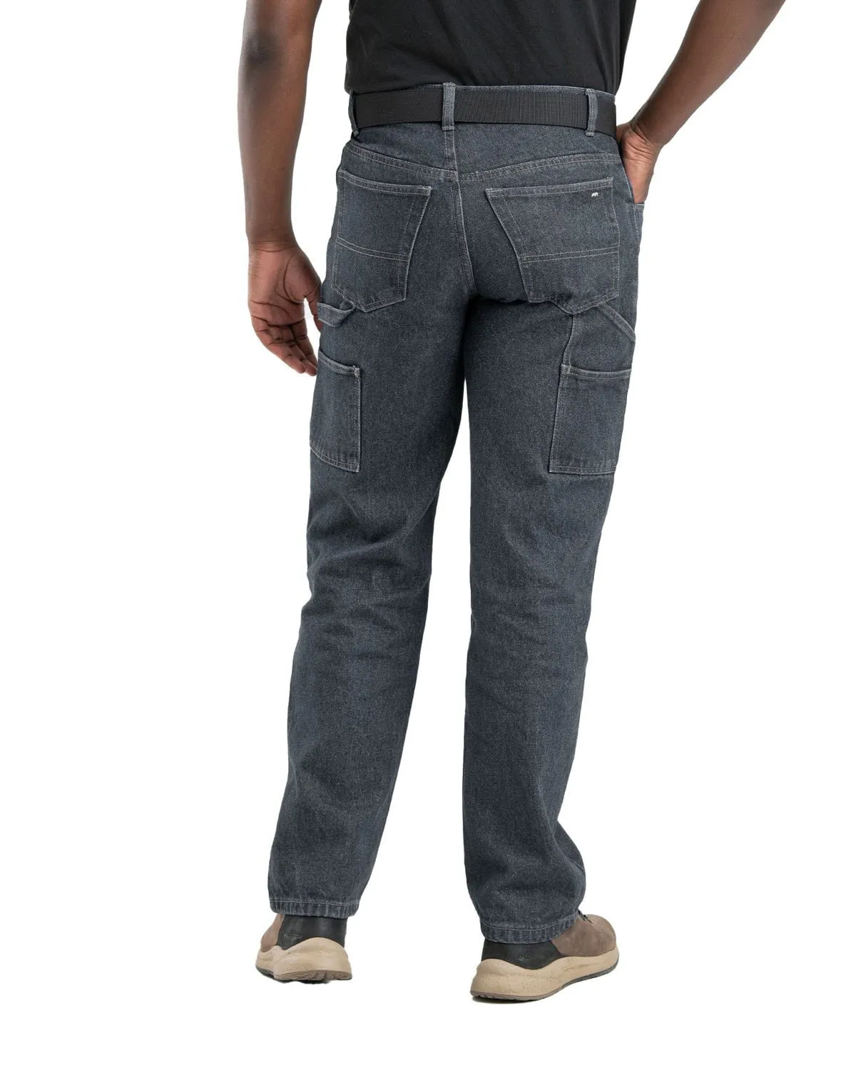 Basic Necessity Berne Apparel Mens Heartland Flex Carpenter Stone Wash Cotton Blend Jeans