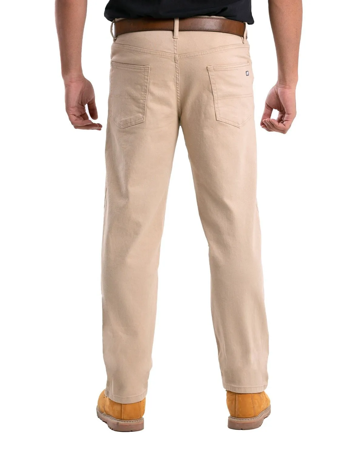 Berne Apparel Mens Heartland Flex Straight Leg Sand Cotton Blend Jeans Smooth Road Trip Neutral Fit Piece
