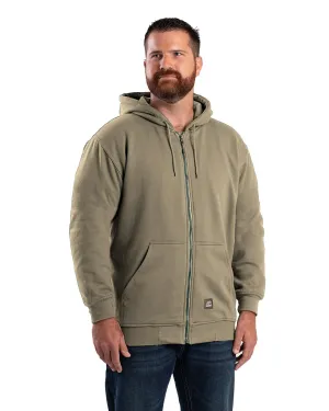 Berne Apparel Mens Heritage Thermal-Lined Zip Alpine Green Cotton Blend Hoodie Bold Prints Berne Apparel Mens Heritage Thermal-Lined Zip Alpine Green Cotton Blend Hoodie Resort Wear