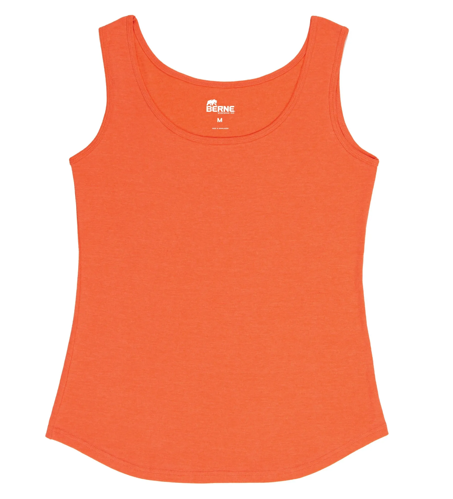 Berne Coral Cotton Blend Ladies Lightweight Performance Tank S/L Breathable mesh