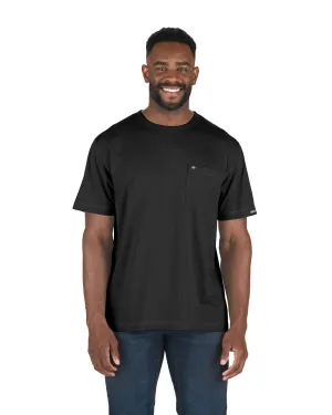 Berne Mens Black Cotton Blend Light Performance Tee S/S Stylish Design Berne Mens Black Cotton Blend Light Performance Tee S/S Summer Vibes