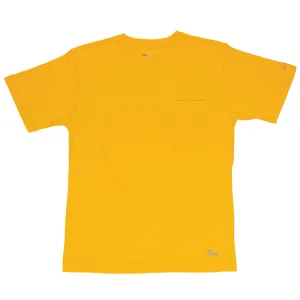 Berne Mens Gold Cotton Blend Light Performance Tee S/S Low Profile Collar System Denim Blend Tear Resistant Reinforcement Berne Mens Gold Cotton Blend Light Performance Tee S/S