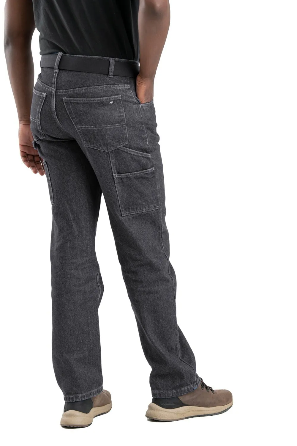 Casual Student Outfit Berne Mens Heritage Relaxed Fit Carpenter Classic Stone Wash 100% Cotton Jeans