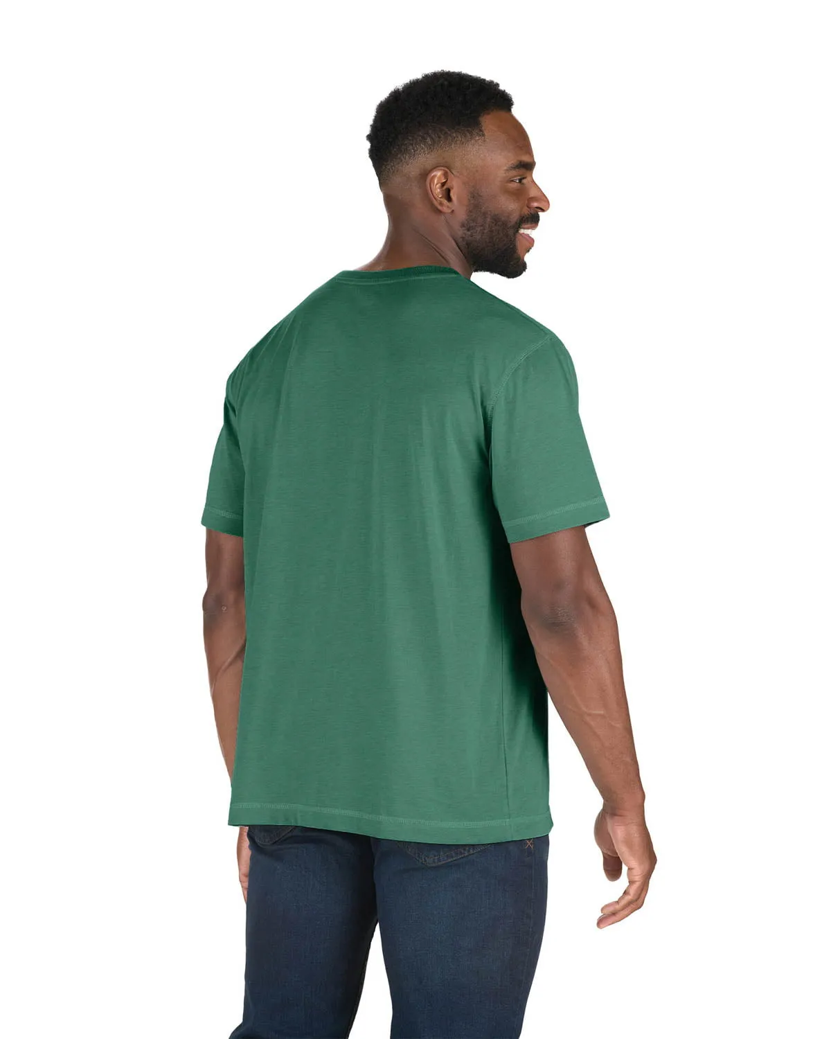 Berne Mens Pine Cotton Blend Light Performance Tee S/S Organic Cotton All-Ages Fit