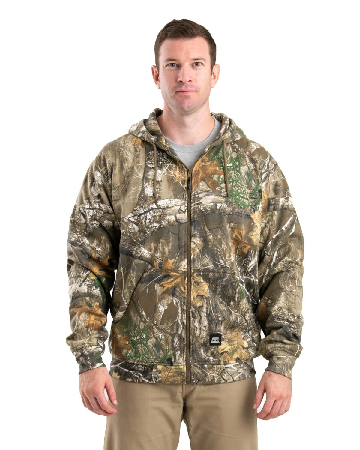 Unmatched comfort Berne Mens Realtree Edge Cotton Blend Hooded Sweatshirt