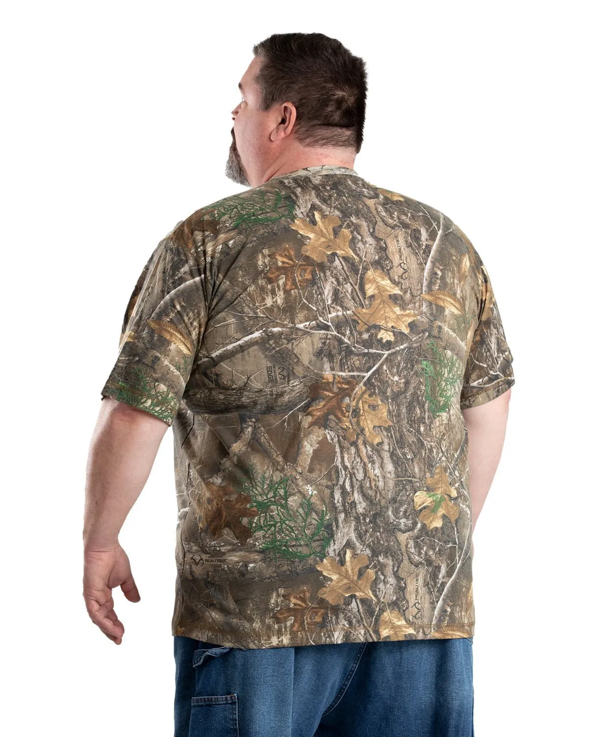 Spring Collection Berne Mens Realtree Edge Cotton Blend Lightweight Performance Tee S/S