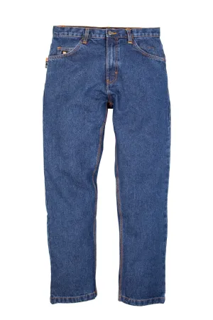 Berne Mens Stone Wash Dark 100% Cotton FR 5-Pocket Jean Smart Look Berne Mens Stone Wash Dark 100% Cotton FR 5-Pocket Jean Classic Fit Design Street Inspired