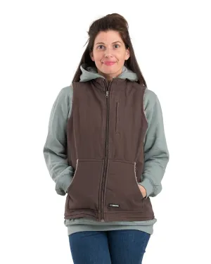 Berne Tuscan 100% Cotton Ladies Canyon Sherpa Lined Vest No Fade Technology Berne Tuscan 100% Cotton Ladies Canyon Sherpa Lined Vest Comfort Stretch Technology