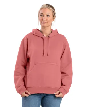 Berne Womens Heritage Zippered Pocket Pink Plume Cotton Blend Hoodie Go Style Autumn Days Unisex Wear Teen Outfit Berne Womens Heritage Zippered Pocket Pink Plume Cotton Blend Hoodie