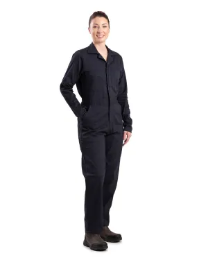 Berne Womens Highland Flex Unlined Navy Cotton Blend Work Coverall Steady Wear Chill Attire Berne Womens Highland Flex Unlined Navy Cotton Blend Work Coverall
