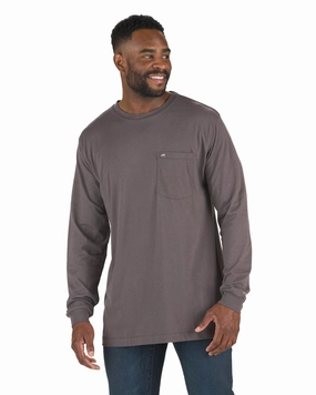 Berne Mens Slate Cotton Blend Lightweight Performance Tee L/S Hypoallergenic fabric Berne Mens Slate Cotton Blend Lightweight Performance Tee L/S Lightweight Layer