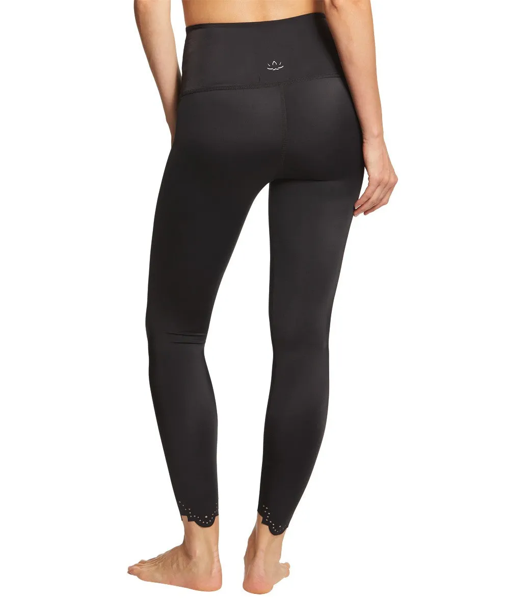 Beyond Yoga Cruz Scalloped High Waisted 7/8 Yoga Leggings