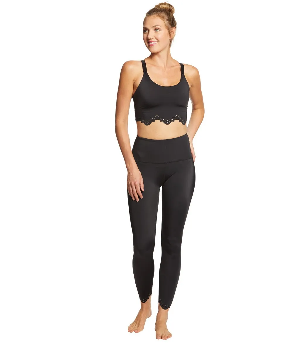 Beyond Yoga Cruz Scalloped High Waisted 7/8 Yoga Leggings