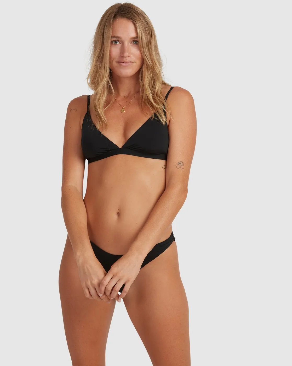Billabong Sol Searcher Hi Point Bikini Top - Black