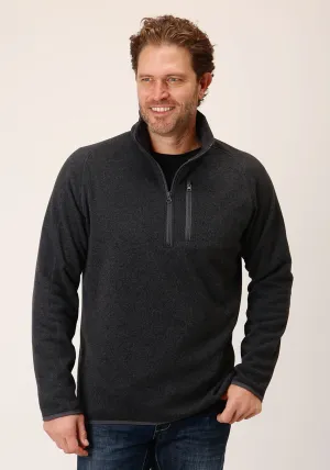 Biodegradable Cloth Stetson Mens Bonded Zip Grey 100% Polyester L/S Pullover Sweater Stetson Mens Bonded Zip Grey 100% Polyester L/S Pullover Sweater Soft Touch