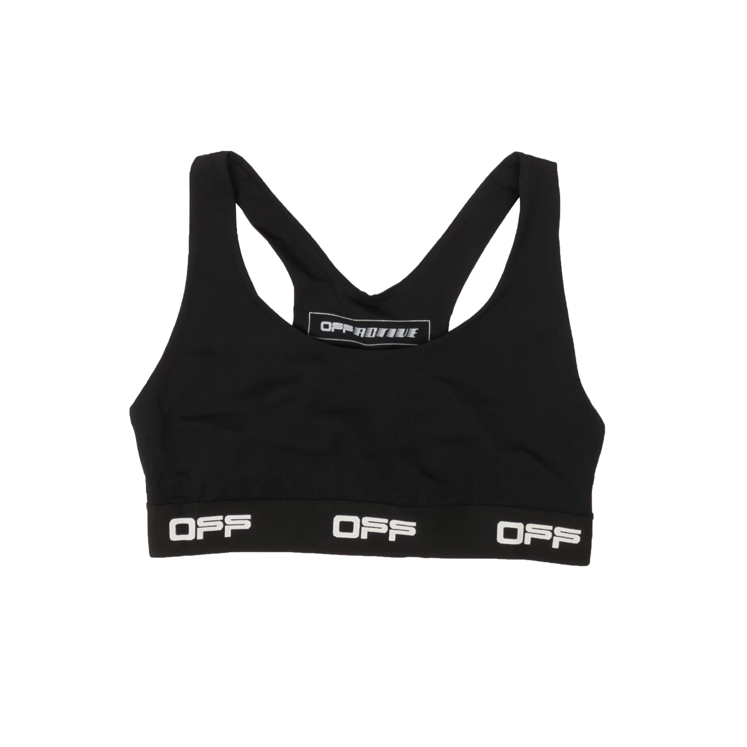 Black Active Logo Sports Bra