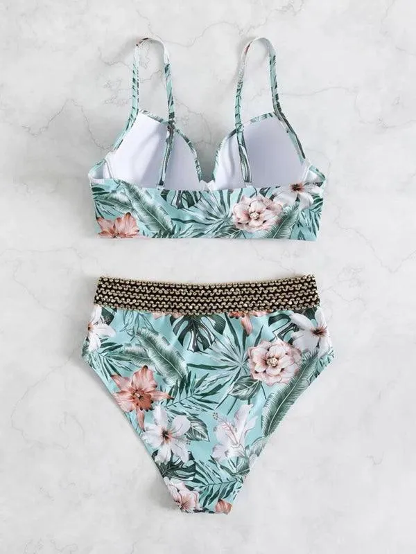 Bohemian Bliss Women's Floral Swimwear Set