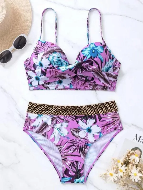 Bohemian Bliss Women's Floral Swimwear Set