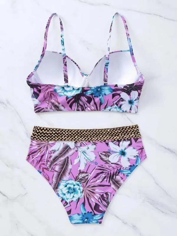 Bohemian Bliss Women's Floral Swimwear Set