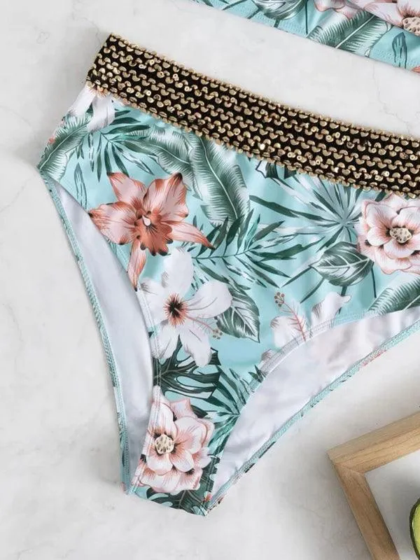 Bohemian Bliss Women's Floral Swimwear Set