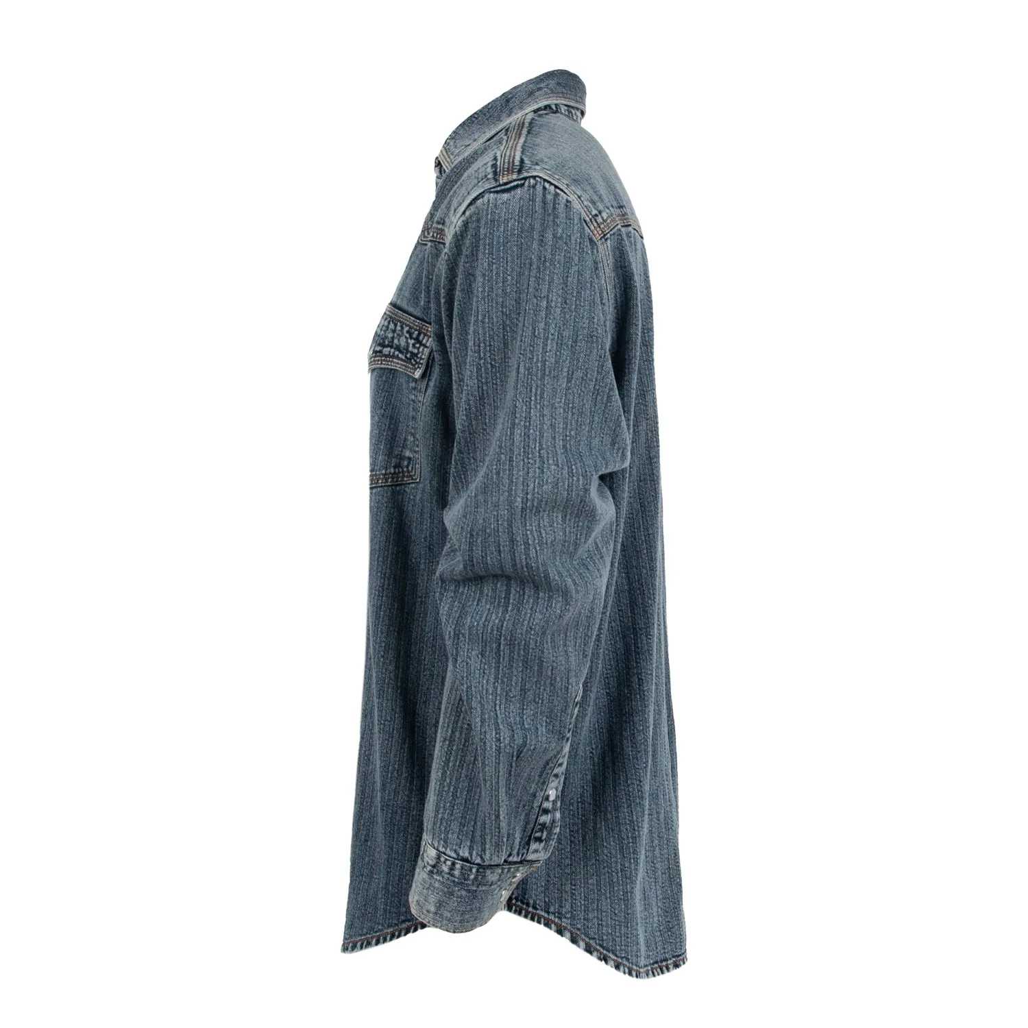 Timeless Appeal Active Lifestyle STS Ranchwear Mens Duke Denim 100% Cotton L/S Shirt