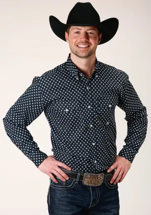 Bold Styles Roper Mens Black 100% Cotton New Star Foulard BD L/S Btn Shirt Roper Mens Black 100% Cotton New Star Foulard BD L/S Btn Shirt Smooth Texture Casual Style