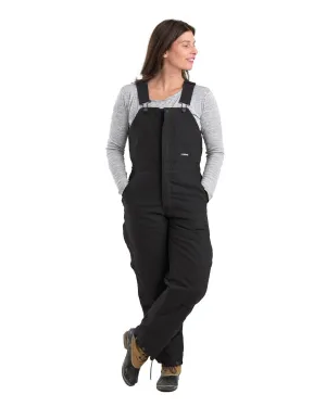 Bold Wave Berne Apparel Womens Softstone Duck Insulated Black 100% Cotton Bib Overall Berne Apparel Womens Softstone Duck Insulated Black 100% Cotton Bib Overall Clean Lines Comfortable Fit Design