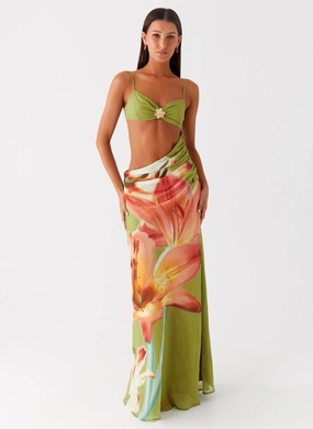 Bold Style Tropic Rush Cut Out Maxi Dress - Jungle Floral Tropic Rush Cut Out Maxi Dress - Jungle Floral Red Carpet