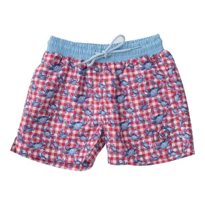 Boogie Board Swim Trunk in Americana Crab Picnic Print