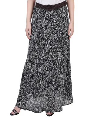 Bow detail Petite Chiffon Maxi Skirt Petite Chiffon Maxi Skirt All Time Fit