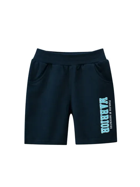 Boys Cartoon Dinosaur Shorts Summer New Children's Letter Print Short Pants for Boy Elastic Waist Beach Shorts Kids Clothes