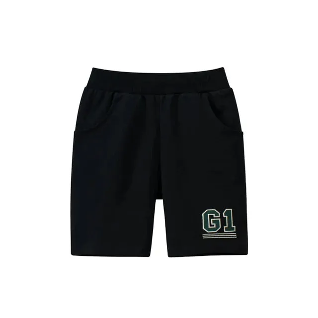 Boys Cartoon Dinosaur Shorts Summer New Children's Letter Print Short Pants for Boy Elastic Waist Beach Shorts Kids Clothes