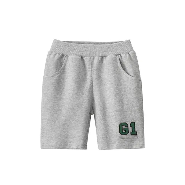 Boys Cartoon Dinosaur Shorts Summer New Children's Letter Print Short Pants for Boy Elastic Waist Beach Shorts Kids Clothes