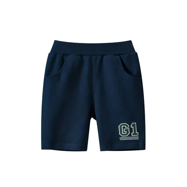 Boys Cartoon Dinosaur Shorts Summer New Children's Letter Print Short Pants for Boy Elastic Waist Beach Shorts Kids Clothes