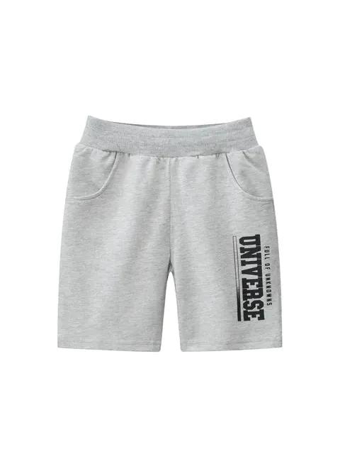 Boys Cartoon Dinosaur Shorts Summer New Children's Letter Print Short Pants for Boy Elastic Waist Beach Shorts Kids Clothes