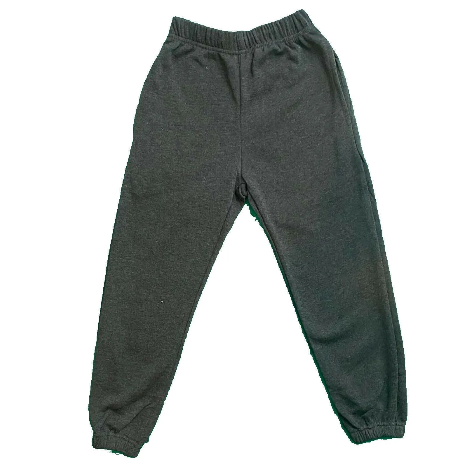 Boys Girls Kids Plain Jogging Sports Tracksuit Bottoms Joggers Fleece PE School