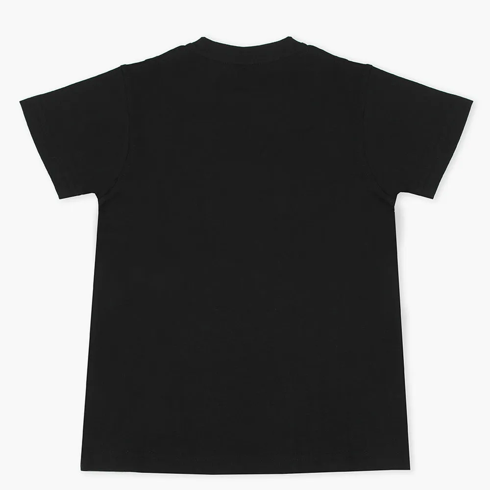 Boys Half Sleeves Polo T-Shirt - Black & Blue