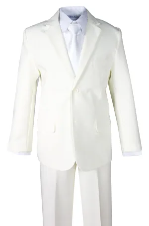 Boys' Ivory 2-Piece Suit Set