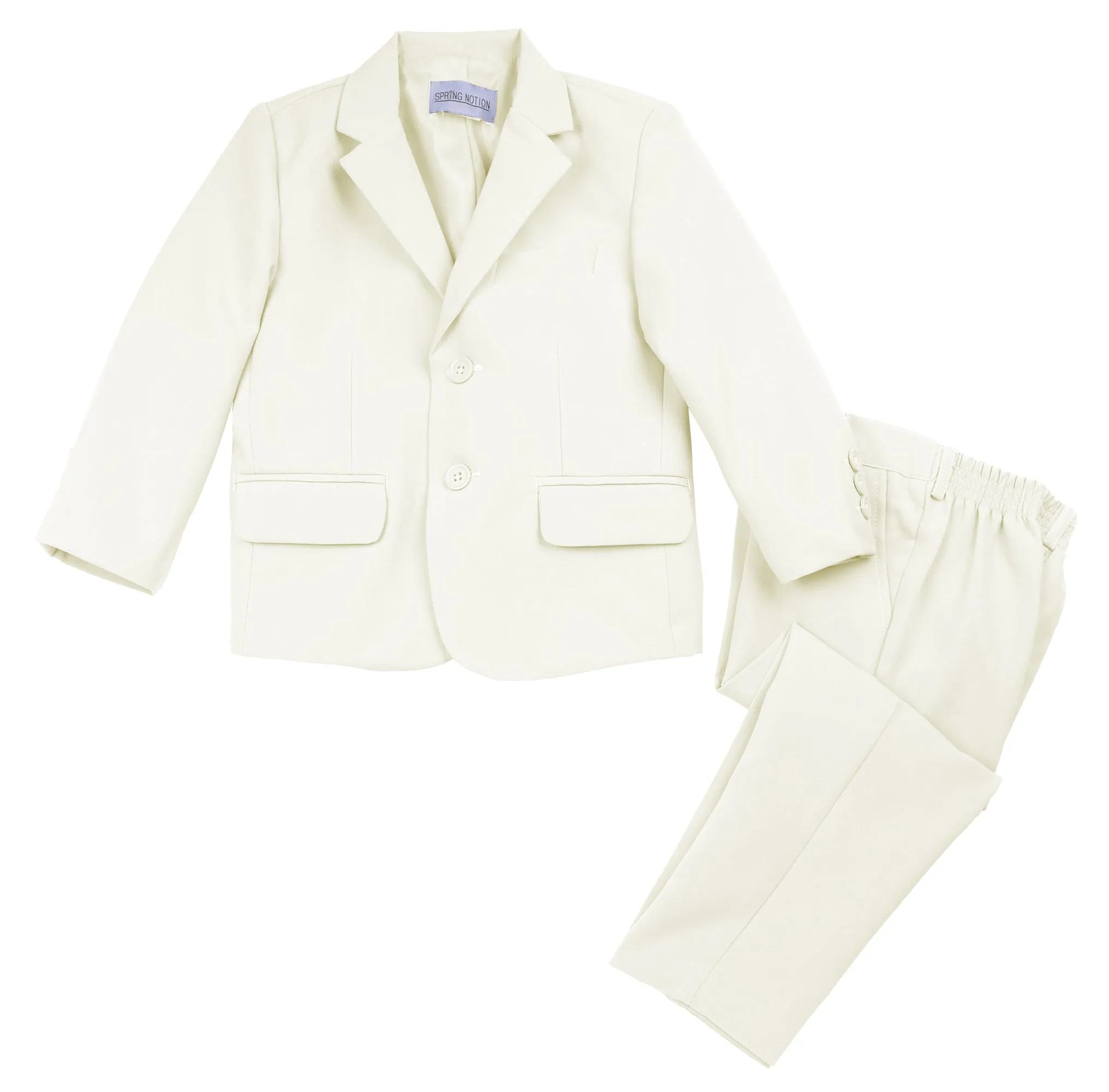 Boys' Ivory 2-Piece Suit Set