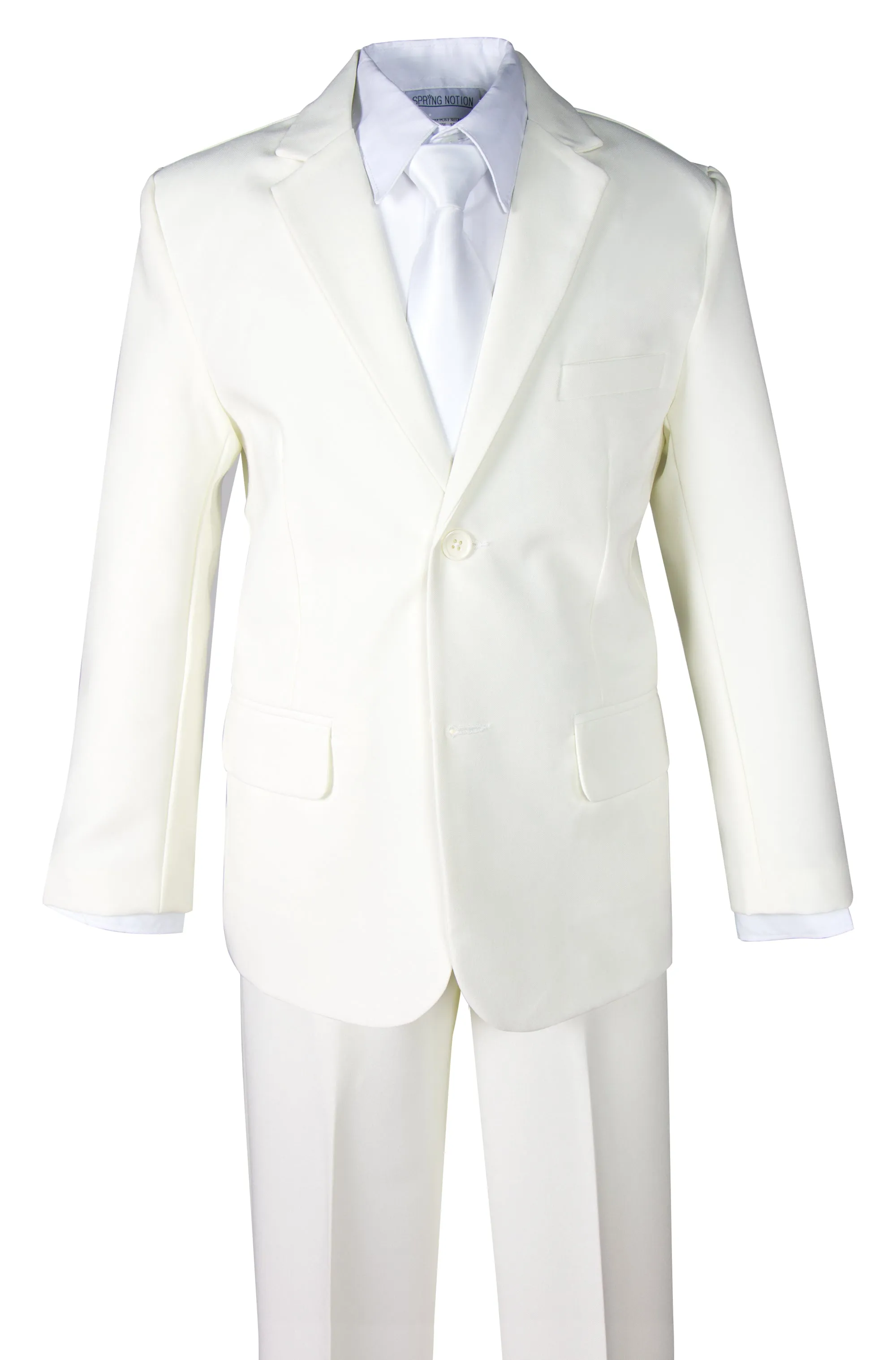 Boys' Ivory 2-Piece Suit Set