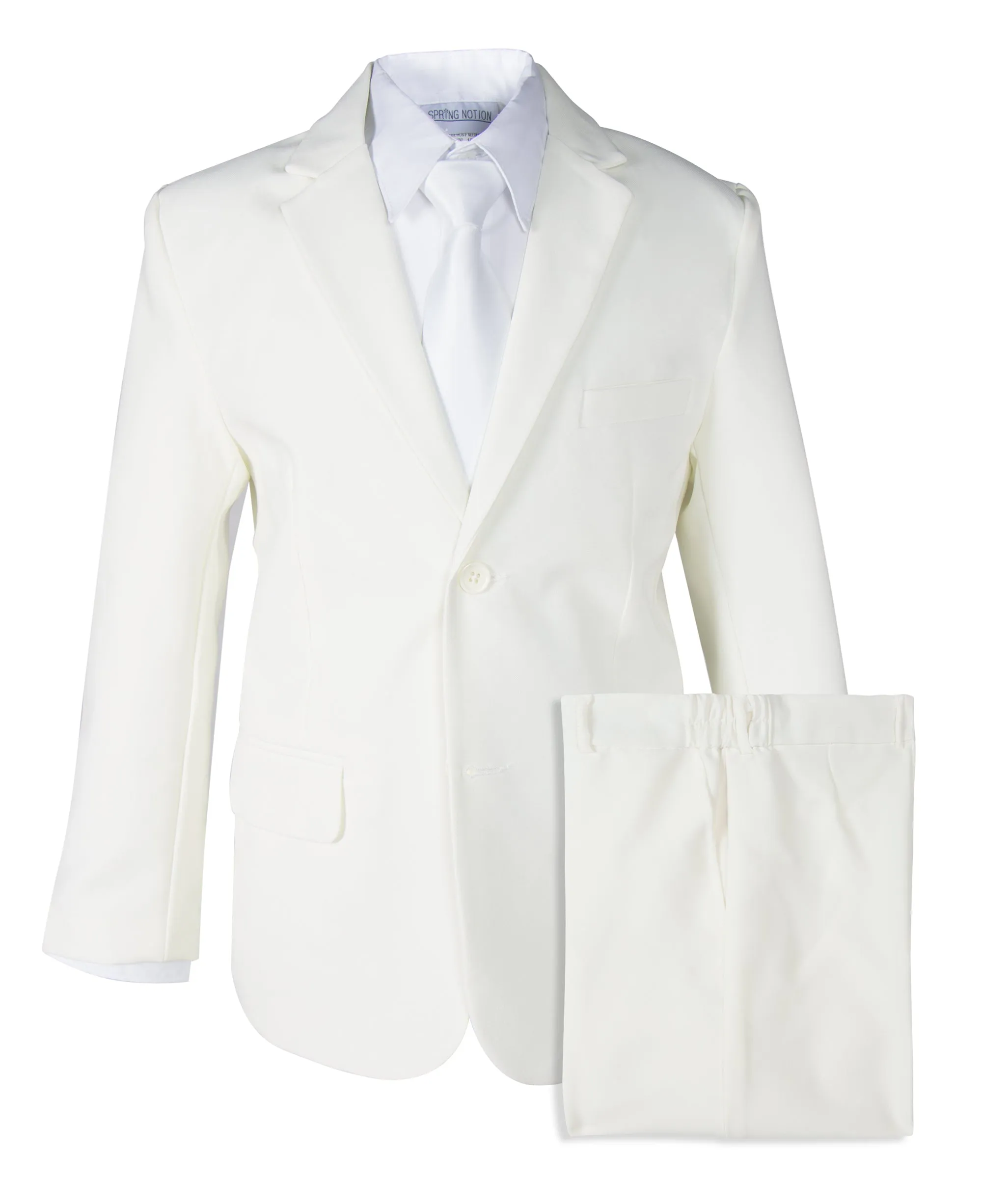 Boys' Ivory 2-Piece Suit Set