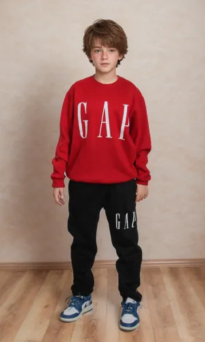 Boys Sweat Set (Red)