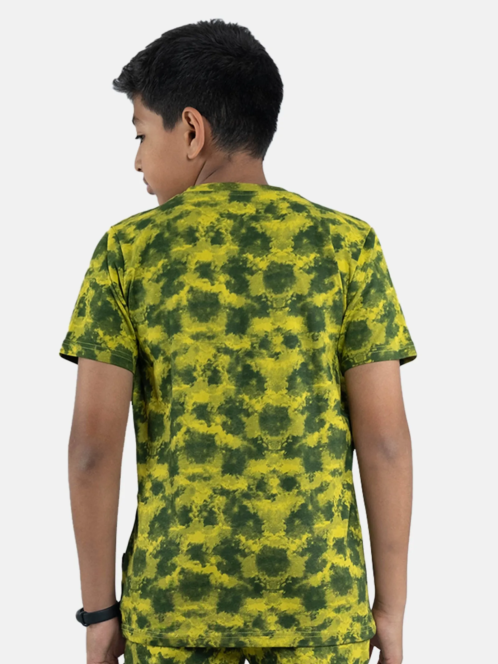 Boys Tie & Dye T-shirt With Chest Print