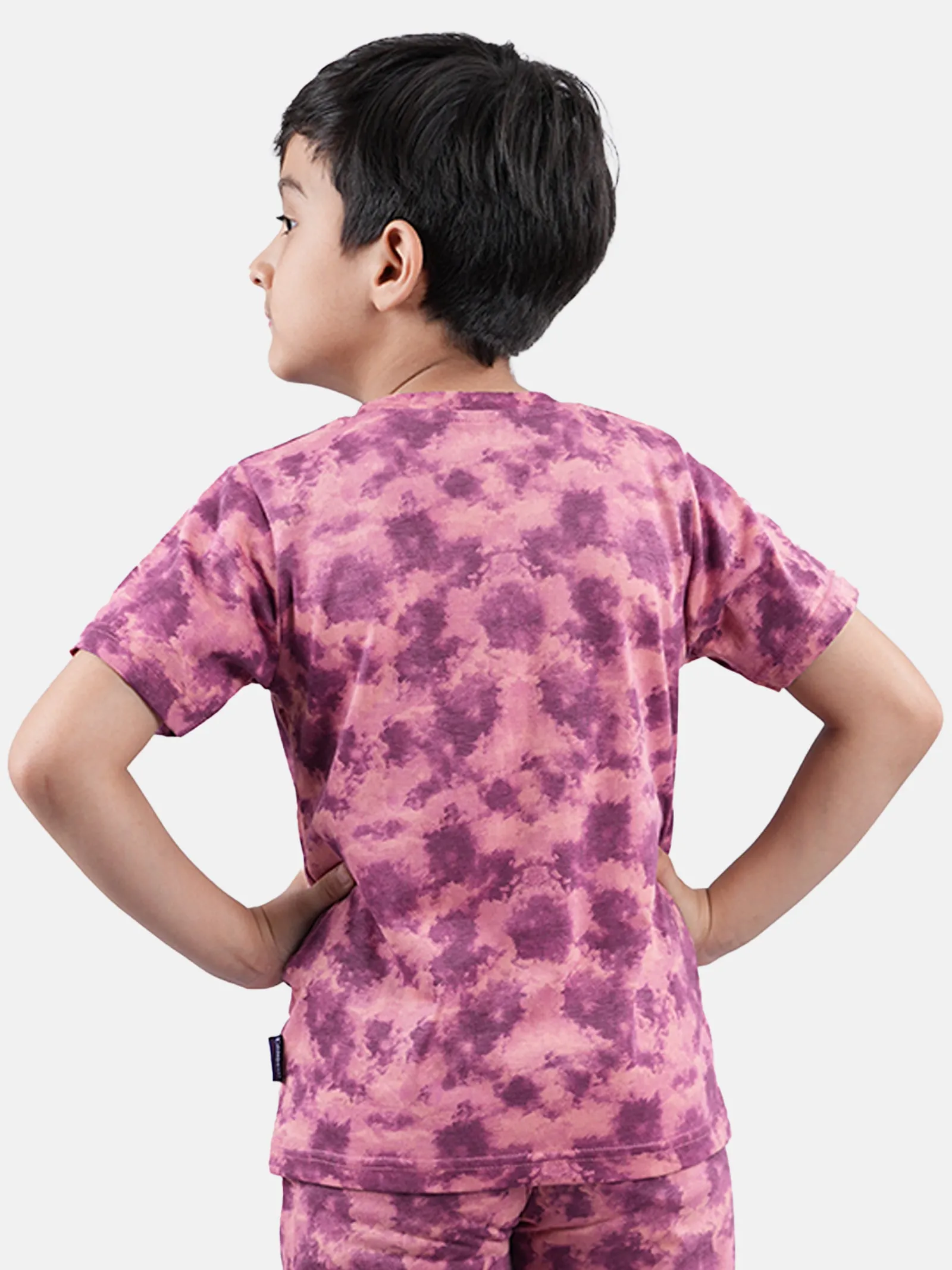 Boys Tie & Dye T-shirt With Chest Print